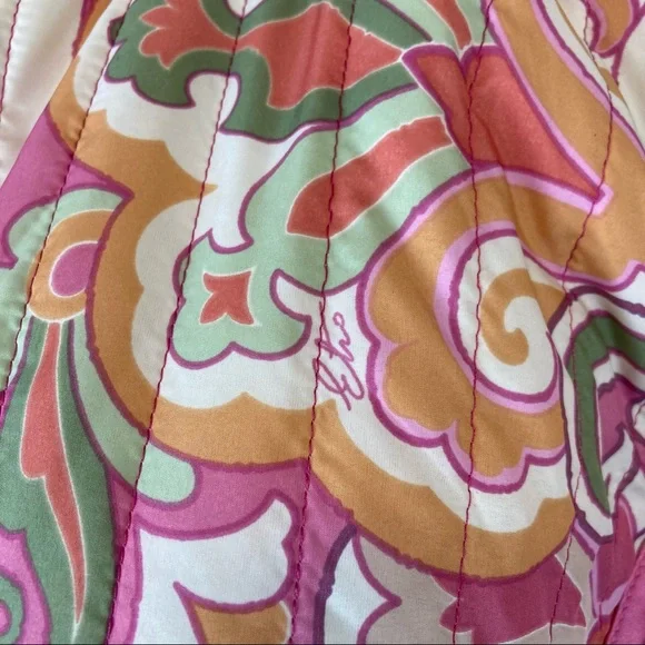 Etro Pink Multicolor Quilted Paisley Jacket - Picture 11 of 14